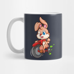 Cute Funny Biker Rabbit Mug